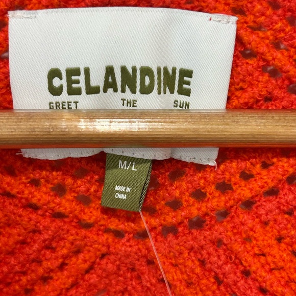 Vibrant Orange Crochet Swim Cover-Up - Picture 6 of 9